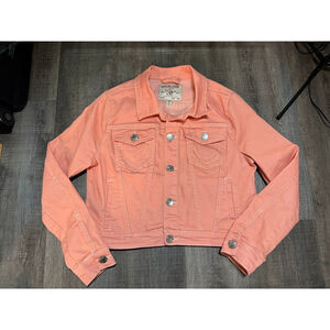 Women’s True Religion Coral Jean Jacket L
